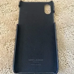 【関税&送料込】Saint Laurent Black Leather Phone Case Saint Laurent | Cell Phones & Accessories | Saint Laurent